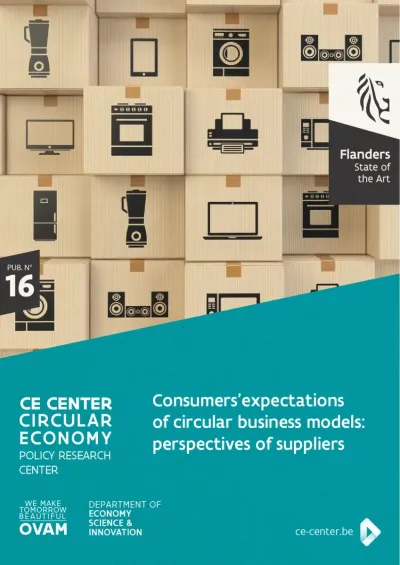 Consumer expectations circular business models - supplier perspective Consumer expectations circular business models - supplier perspective
