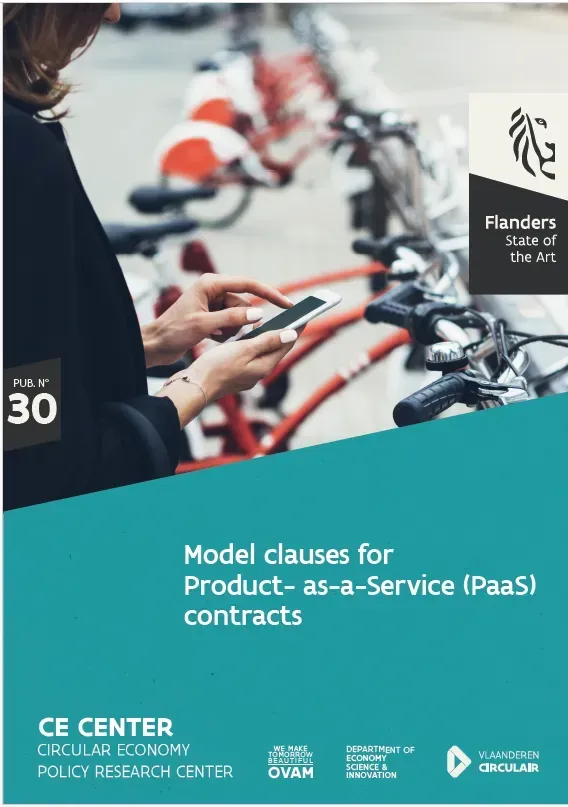 Model clauses for Product-as-a-Service (PaaS) contracts