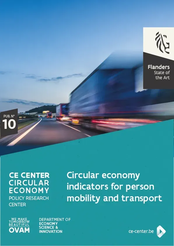 Circular economy indicators for person mobility and transport
